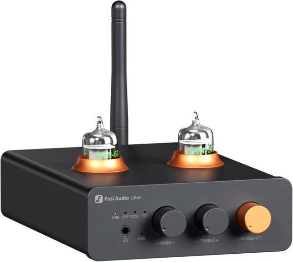 Fosi Audio GR40 Tube Preamplifier Review High-Quality DAC and Bluetooth Audio Performance