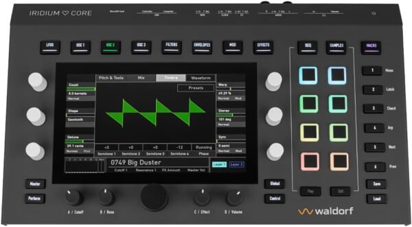 51jaGoRa2-L._AC_SL1000_ Waldorf Iridium Core Polyphonic Desktop Synthesizer review exploring features and sound quality