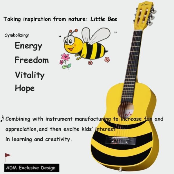 613eZ09OSL._AC_SL1000_ Review of ADM Beginner Acoustic Classical Guitar 30 Inch Bundle Kit