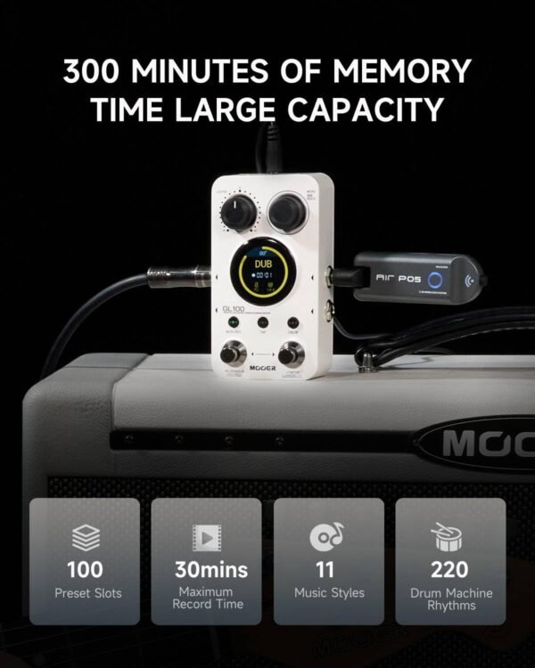 614CCZpWRfL._AC_SL1500_ Review of MOOER GL100 Looper Pedal Drum Machine for Guitarists