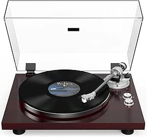 6181xnbFaRL.__AC_SX300_SY300_QL70_ML2_ Turntable record player review Retrolife HQ-KZ006 wireless output with carbon fiber tonearm