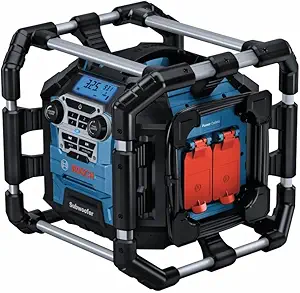 Bosch GPB18V-5CN Jobsite Radio Review Powerful Bluetooth Speaker with Hybrid Power