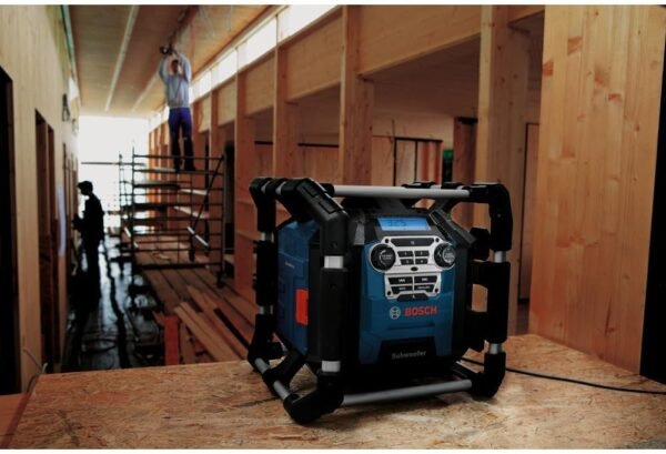 61aQMeoWlTL._AC_SL1000_ Bosch GPB18V-5CN Jobsite Radio Review Powerful Bluetooth Speaker with Hybrid Power