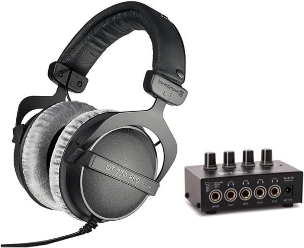 Beyerdynamic DT 770 PRO Headphones 250 Ohm review with amplifier bundle for studio use