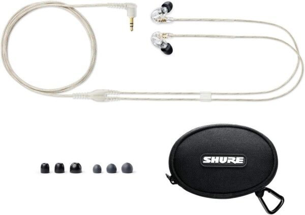 Shure SE215 PRO Wired Earbuds review professional sound isolating earphones with deep bass
