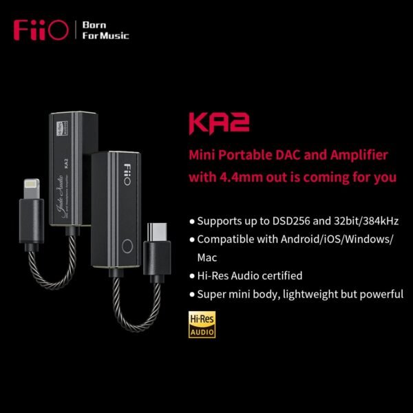 FiiO KA2 Headphone Amps USB DAC Review High-Res Audio for Android and Windows