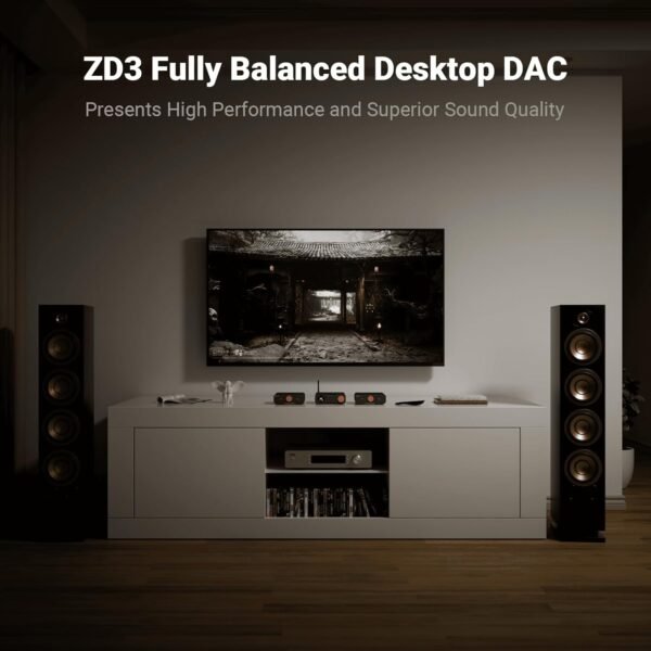Fosi Audio ZD3 Desktop DAC Preamp review fully balanced converter for home audio systems