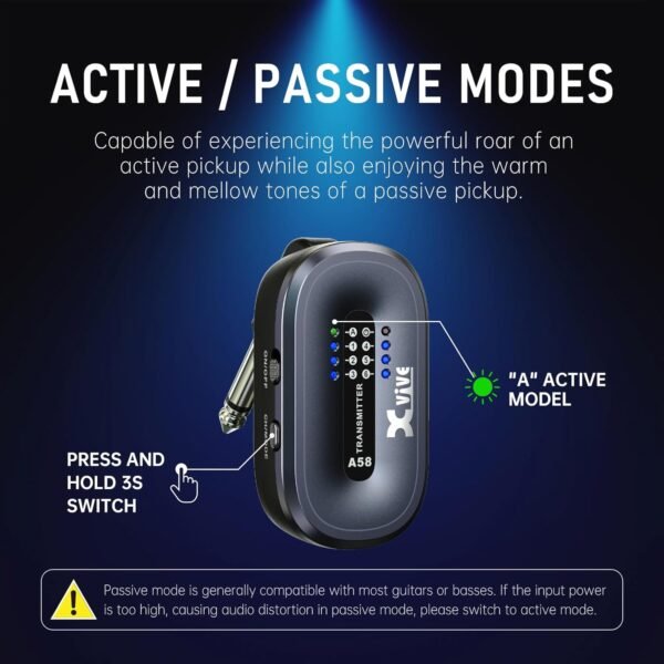 71Czkl5y4L._AC_SL1500_ Xvive A58 Wireless Guitar System review reliable 5.8GHz transmitter for electric and bass guitars