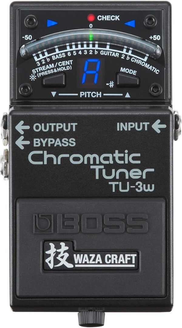 71iZrndl4XL._AC_SL1500_ Boss TU-3W Waza Craft Chromatic Tuner review for guitar and bass players