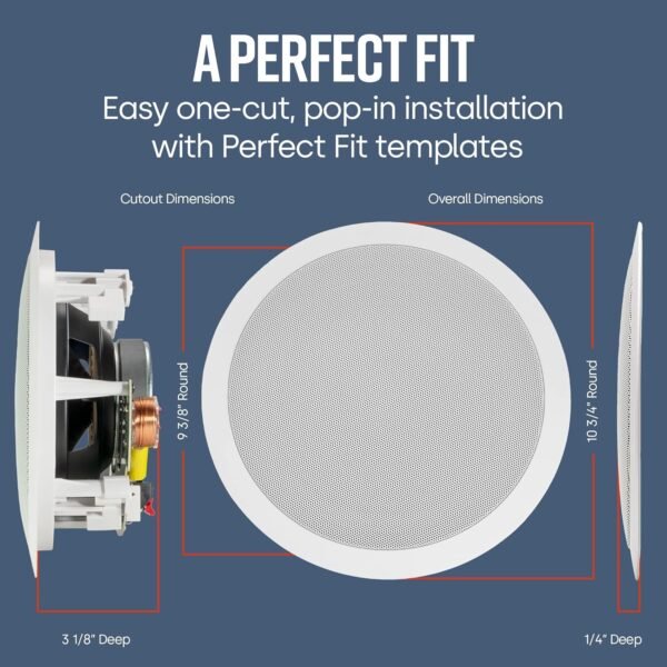 Polk Audio RC80i 8-Inch In-Ceiling Speakers Review Perfect for Indoor and Outdoor Use