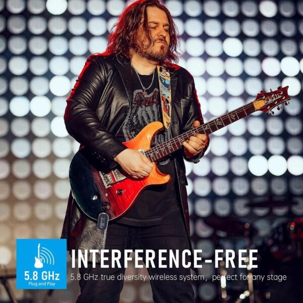 81CKPPJL1ZL._AC_SL1500_ Xvive A58 Wireless Guitar System review reliable 5.8GHz transmitter for electric and bass guitars