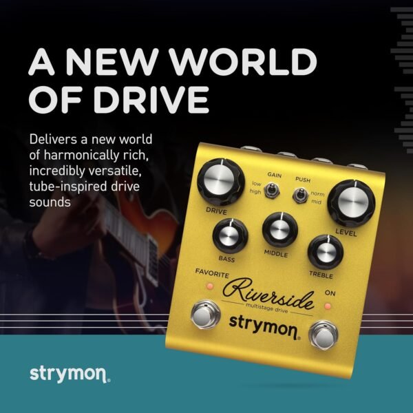 Strymon Riverside Guitar Effects Pedal Review Versatile Overdrive for Electric and Acoustic Guitars
