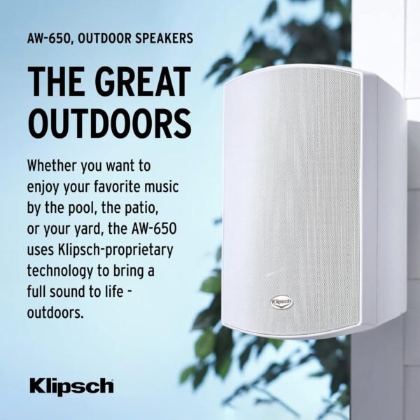 Klipsch AW-650 outdoor speaker review powerful sound and durability for all-weather use