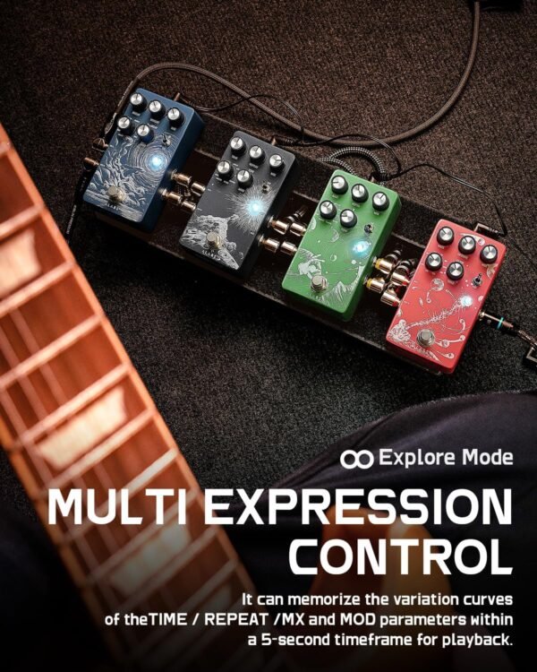 Review of ALABS TIMESLIP Delay Pedal for Electric Guitar with 9 Effects