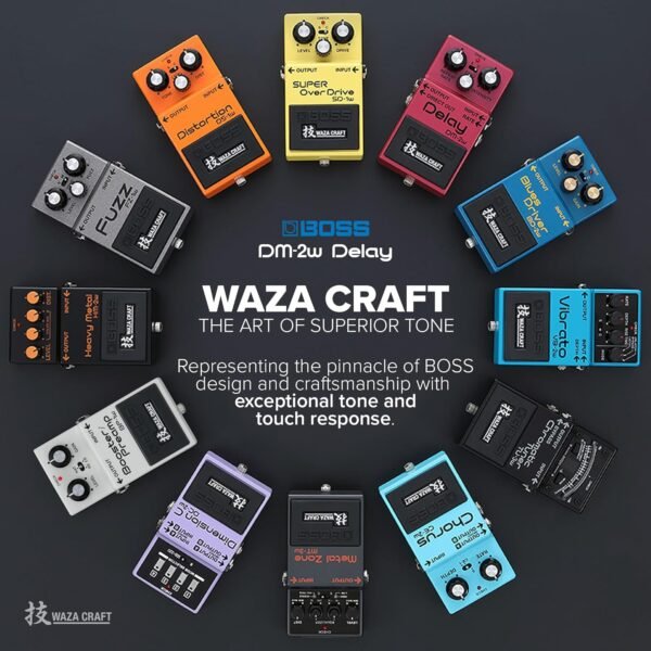81IwmtkLJFL._AC_SL1500_ Boss DM-2W Waza Craft Delay Pedal review exploring its analog sound quality