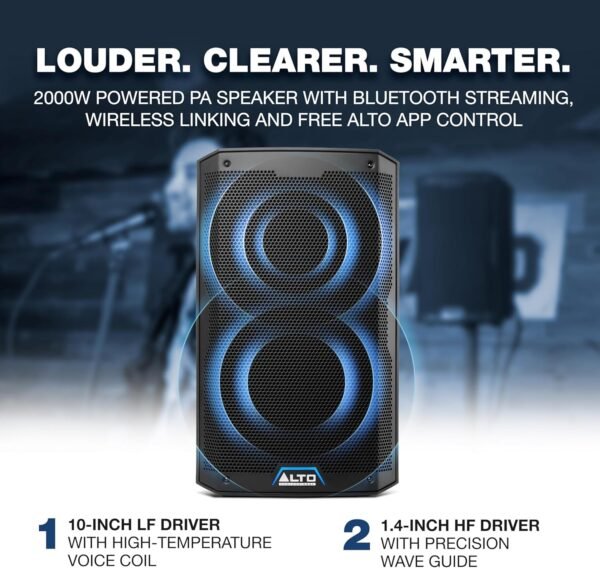 ALTO TS410 Powered PA Speaker Review 2000W Bluetooth Mixer and Wireless Linking