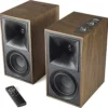 Klipsch The Fives Powered Bookshelf Speakers review high-quality sound with HDMI-ARC in Walnut