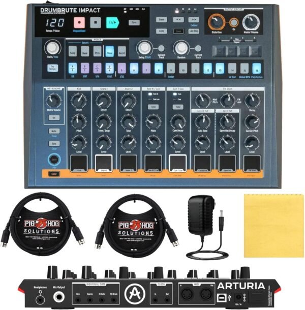 Arturia DrumBrute Impact Analog Drum Machine review perfect for creative beat making sessions