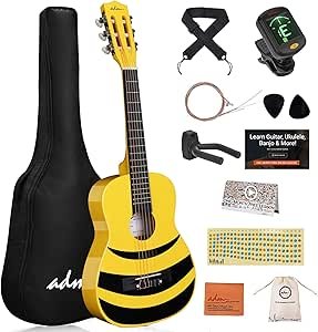 Review of ADM Beginner Acoustic Classical Guitar 30 Inch Bundle Kit