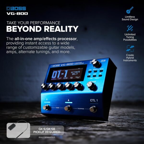 81oJXmlMAUL._AC_SL1500_ Boss VG-800 V-Guitar Processor review for guitar and bass enthusiasts