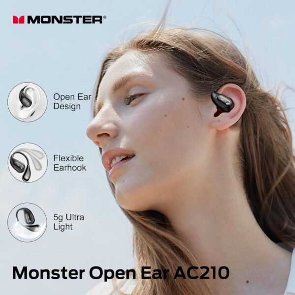 Monster AC210 Open Ear Headphones Review Wireless Comfort and Bluetooth 5.4 Performance
