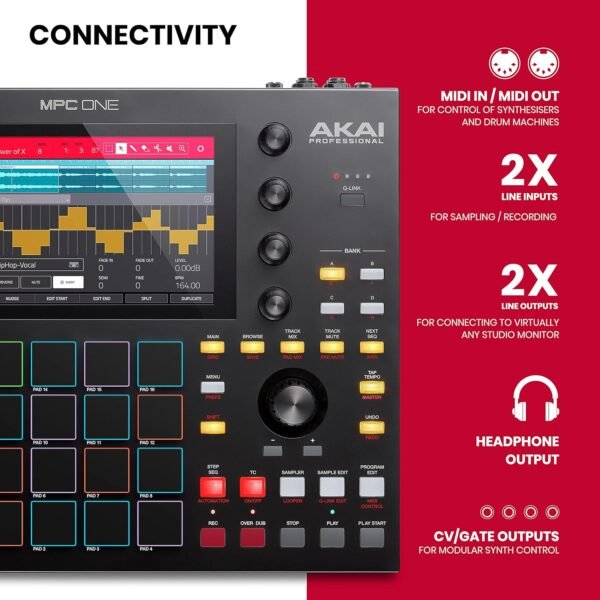 919-1RedQPL._AC_SL1500_ Akai MPC One review Standalone Drum Machine and MIDI Controller for Music Producers