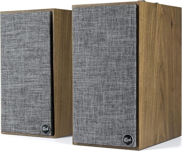 Klipsch The Fives Powered Bookshelf Speakers review high-quality sound with HDMI-ARC in Walnut